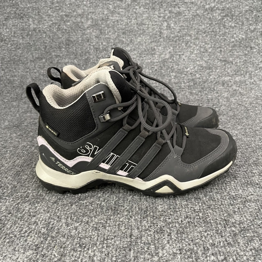 Adidas Terrex Swift R2 Mid Boots Womens Sz 6.5 Black Hiking GTX